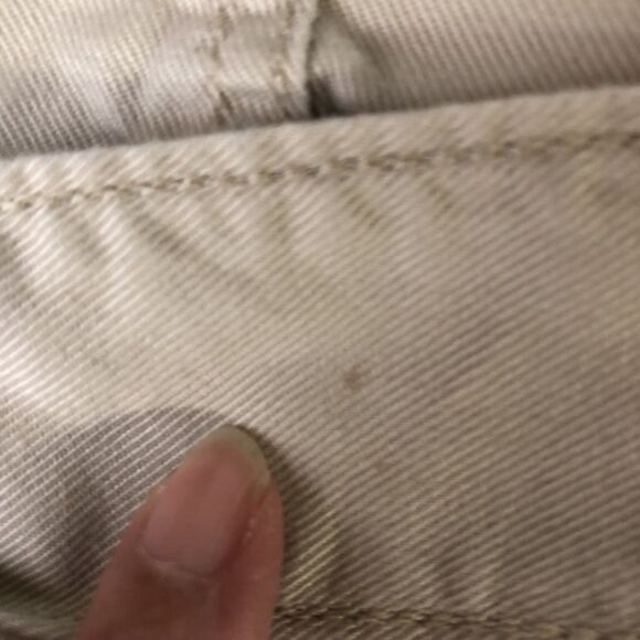 Loft Women’s High Rise Paper Bag Cropped Pants Beige/ Khaki  Size 12 Petite - Picture 10 of 16